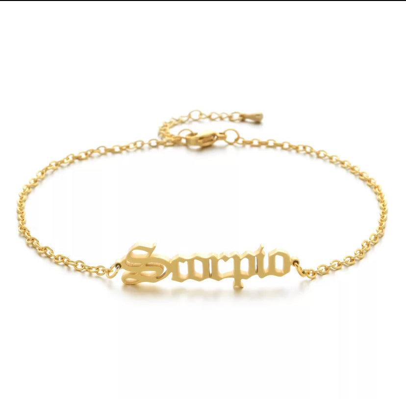 High Quality Zodiac Anklets