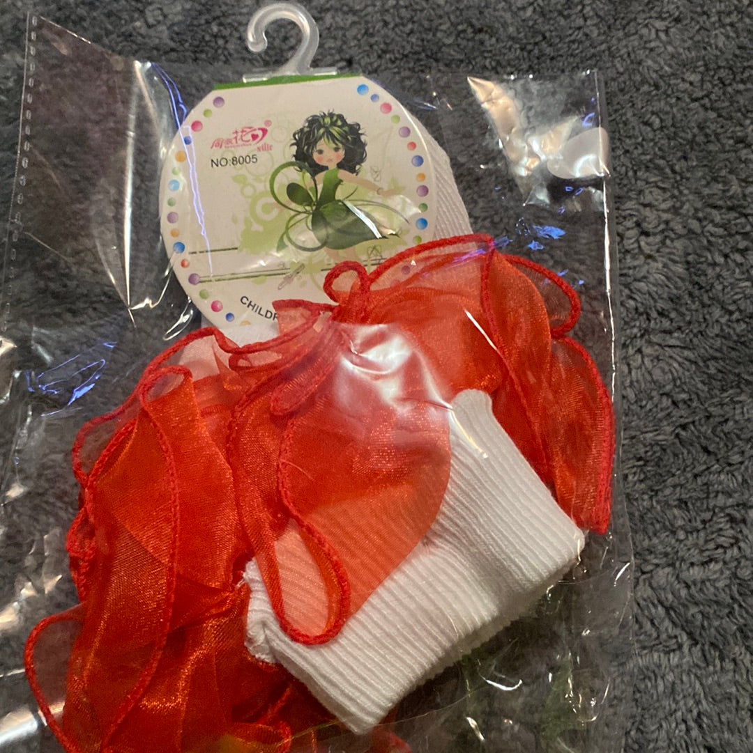 Lace ruffle socks